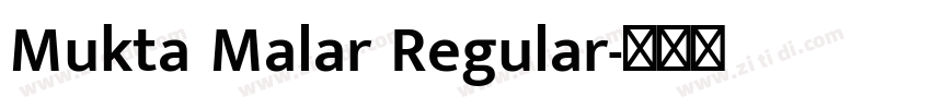 Mukta Malar Regular字体转换